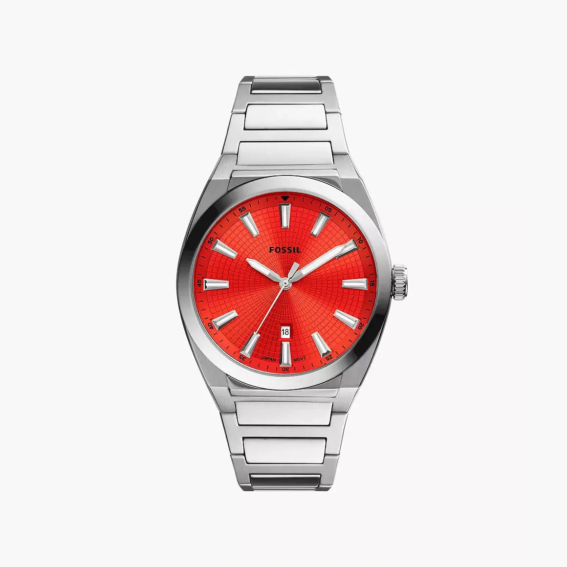Fossil Everett Three-Hand Date Stainless Steel Watch