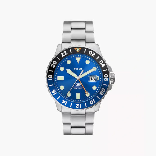 Fossil Fossil Blue GMT Stainless Steel Watch