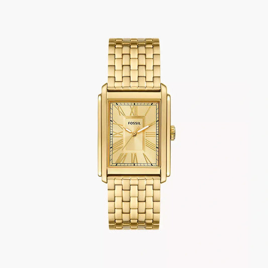 Fossil Carraway Three-Hand Gold-Tone Stainless Steel Watch