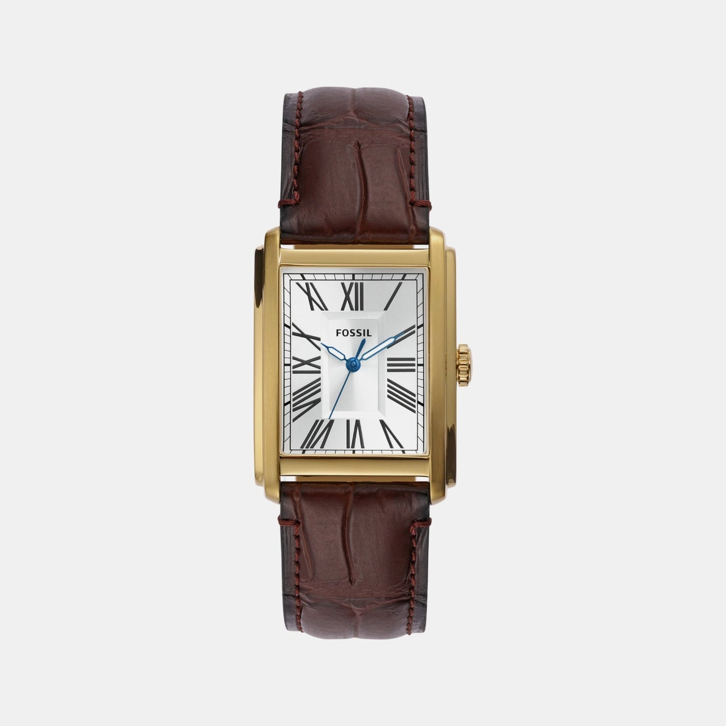 Carraway Men Quartz Silver Dial Analog Leather Watch FS6011