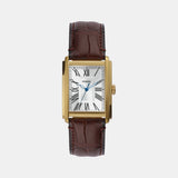 Carraway Men Quartz Silver Dial Analog Leather Watch FS6011
