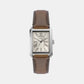 Carraway Men Quartz Cream Dial Analog Leather Watch FS6012