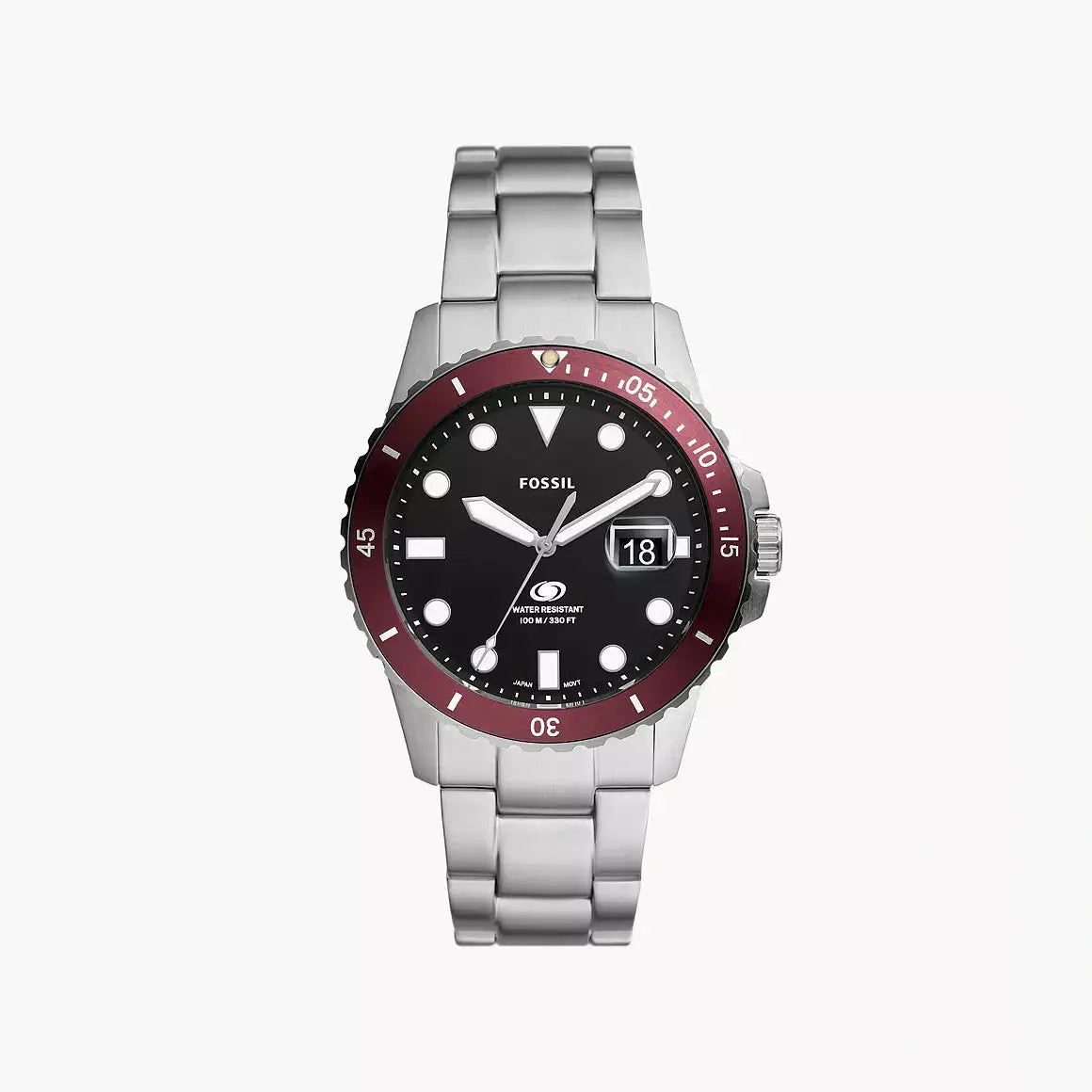 Fossil Fossil Blue Dive Three-Hand Date Stainless Steel Watch