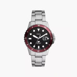 Fossil Fossil Blue Dive Three-Hand Date Stainless Steel Watch