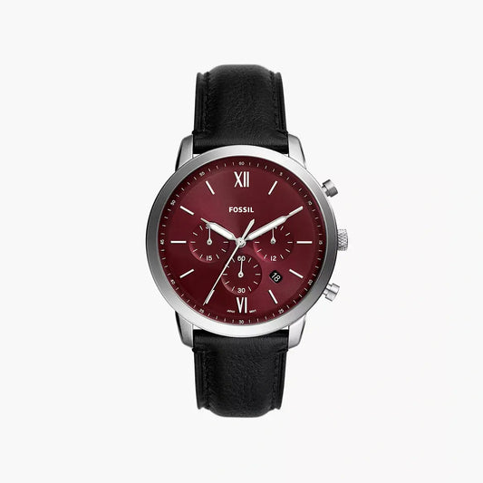 Fossil Neutra Chronograph Black LiteHide™ Leather Watch