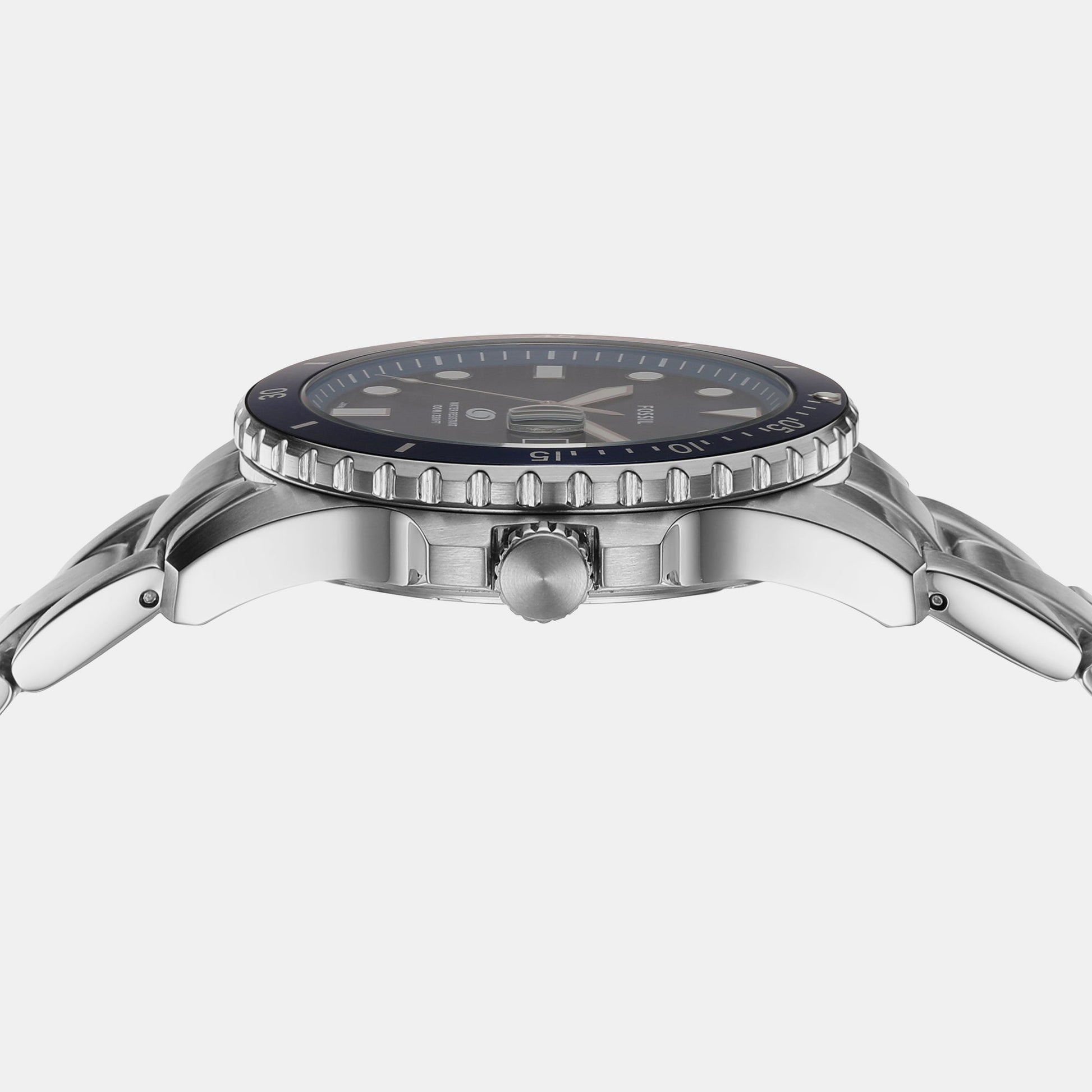 Fossil Blue Dive Men Quartz Blue Dial Analog Stainless Steel Watch FS6029