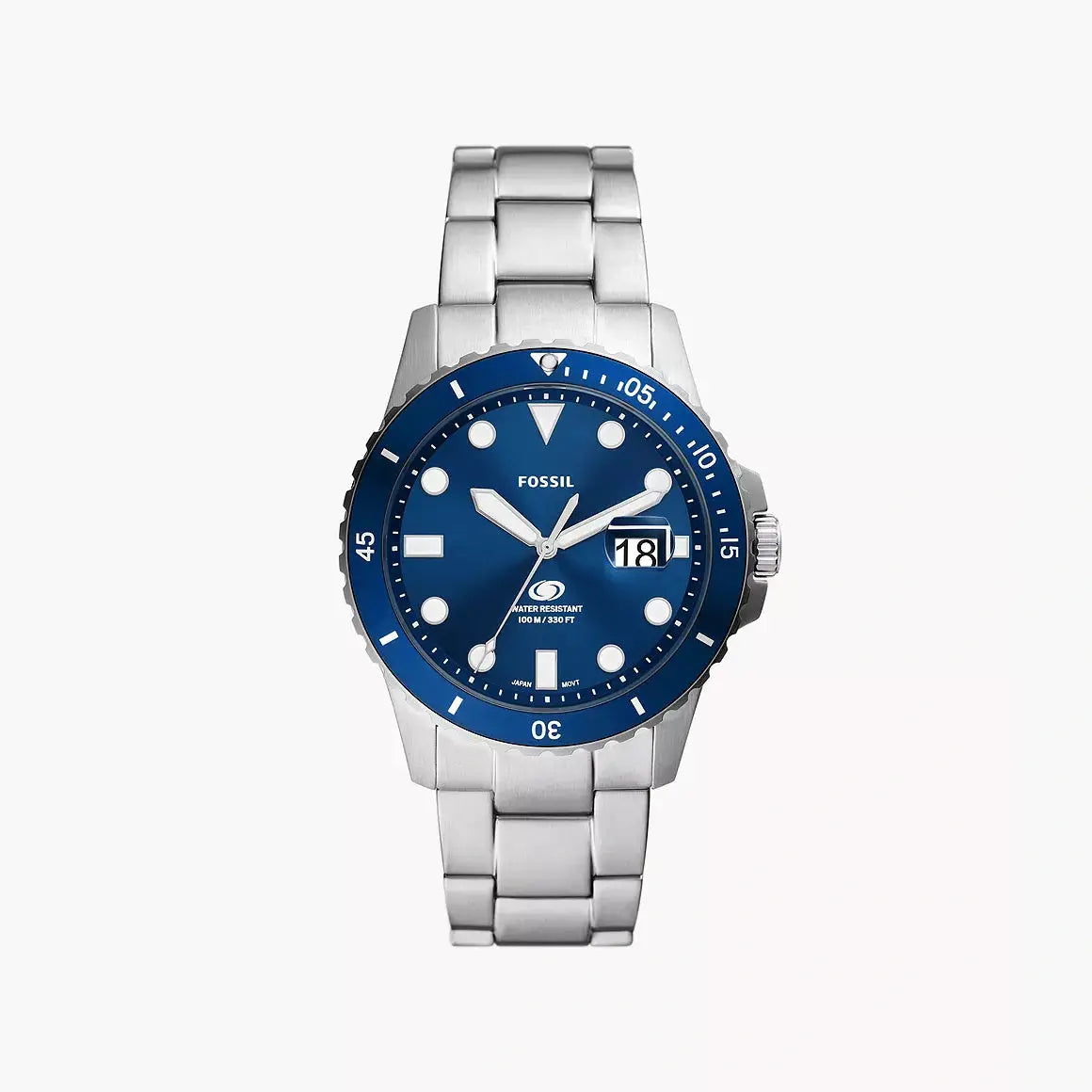 Fossil Fossil Blue Dive Three-Hand Date Stainless Steel Watch