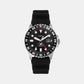 Fossil Blue GMT Men Quartz Black Dial Analog Silicone Watch FS6036