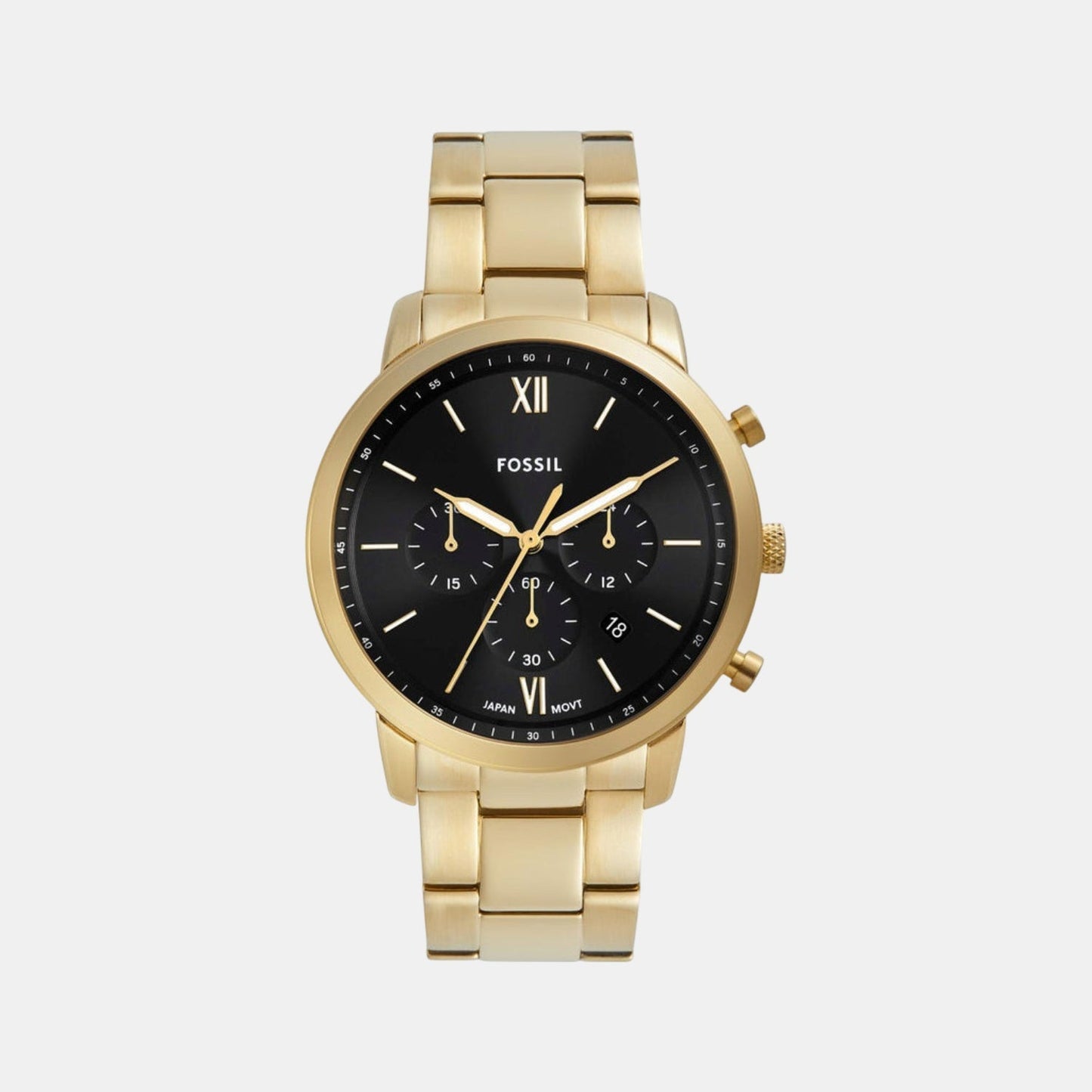 Neutra Men Quartz Black Dial Chronograph Stainless Steel Watch FS6093