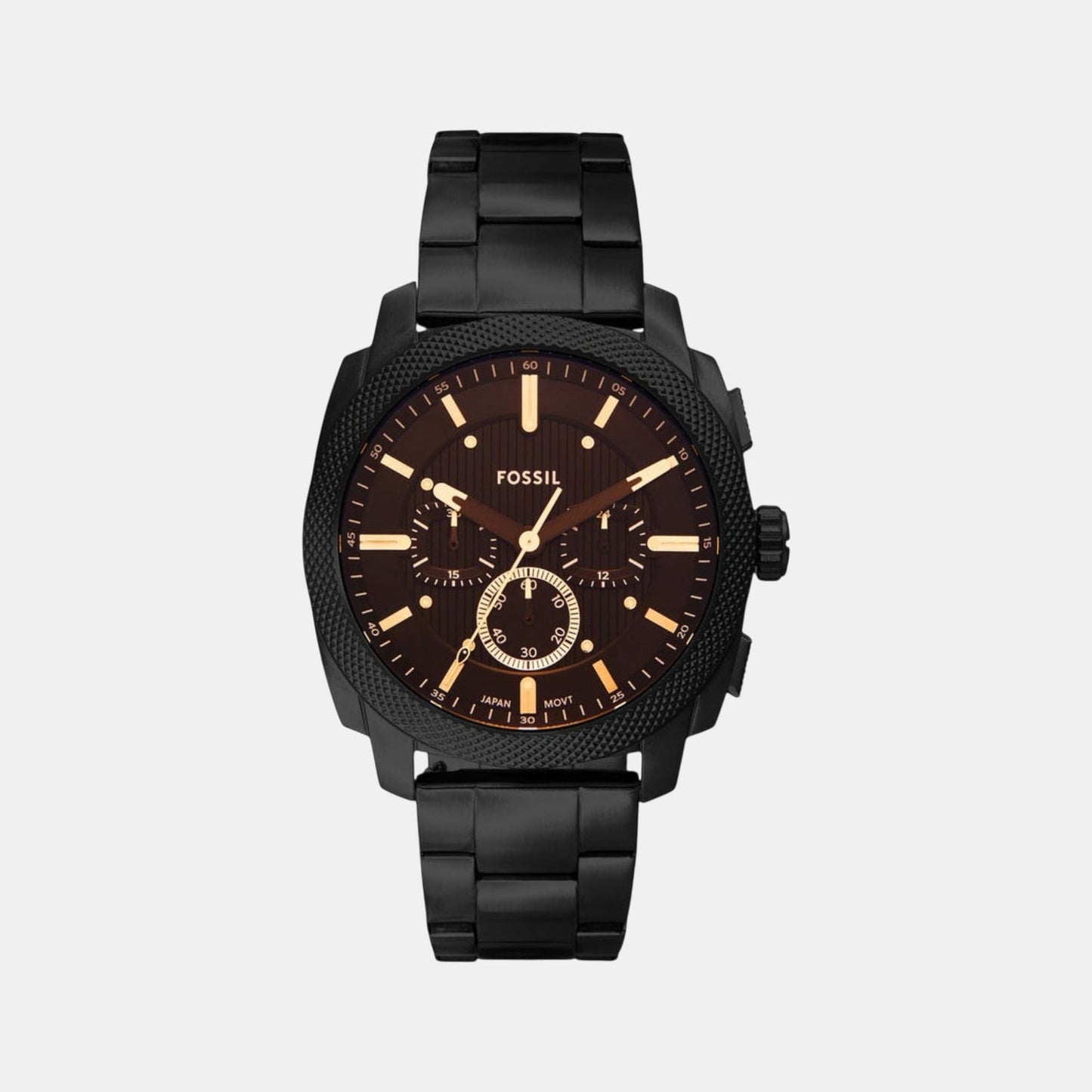 Machine Men Quartz Black Dial Chronograph Stainless Steel Watch FS6097
