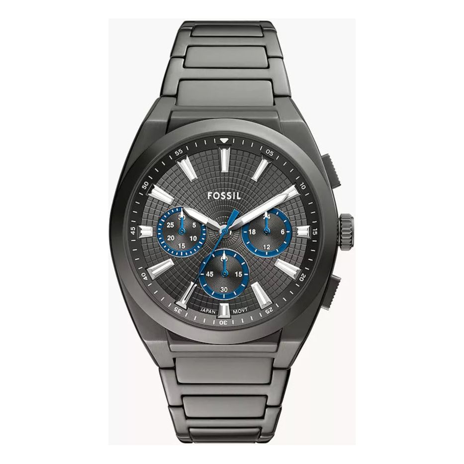 Fossil  Everett Chronograph Smoke Stainless Steel Watch FS6107