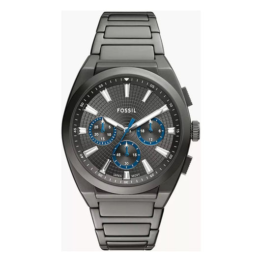 Fossil  Everett Chronograph Smoke Stainless Steel Watch FS6107