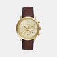 Neutra Men Quartz Gold Dial Chronograph Leather Watch FS6113
