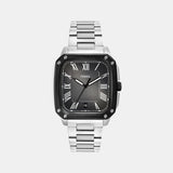 Men Quartz Grey Dial Analog Stainless Steel Watch FS6122
