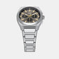 Everett Men Quartz Grey Dial Analog Stainless Steel Watch FS6128