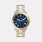 Grant Men Quartz Blue Dial Chronograph Stainless Steel Watch FS6132
