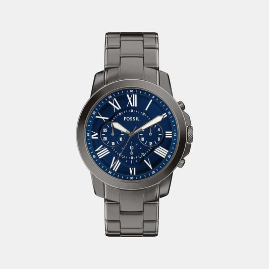 Grant Men Quartz Blue Dial Chronograph Stainless Steel Watch FS6133