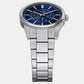 Pearson Men Quartz Blue Dial Analog Stainless Steel Watch FS6134