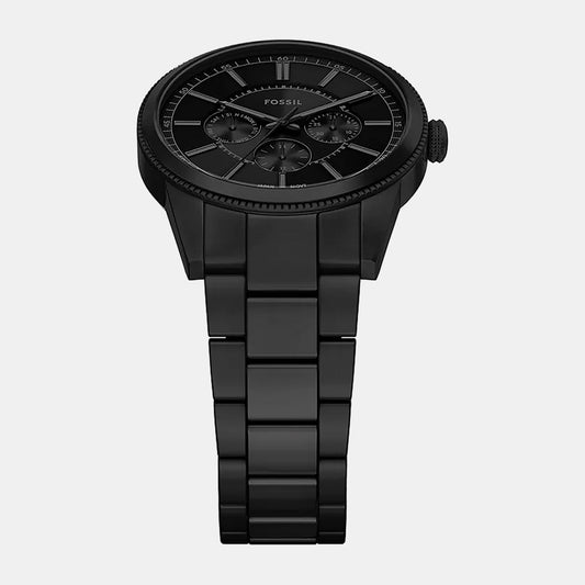 Pearson Men Quartz Black Dial Analog Stainless Steel Watch FS6135