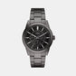Pearson Men Quartz Black Dial Multi-Function Stainless Steel Watch FS6136