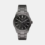 Pearson Men Quartz Black Dial Multi-Function Stainless Steel Watch FS6136