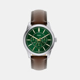 Pearson Men Quartz Green Dial Multi-Function Leather Watch FS6137