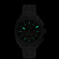Machine Men Quartz Brown Dial Chronograph Stainless Steel Watch FS6144