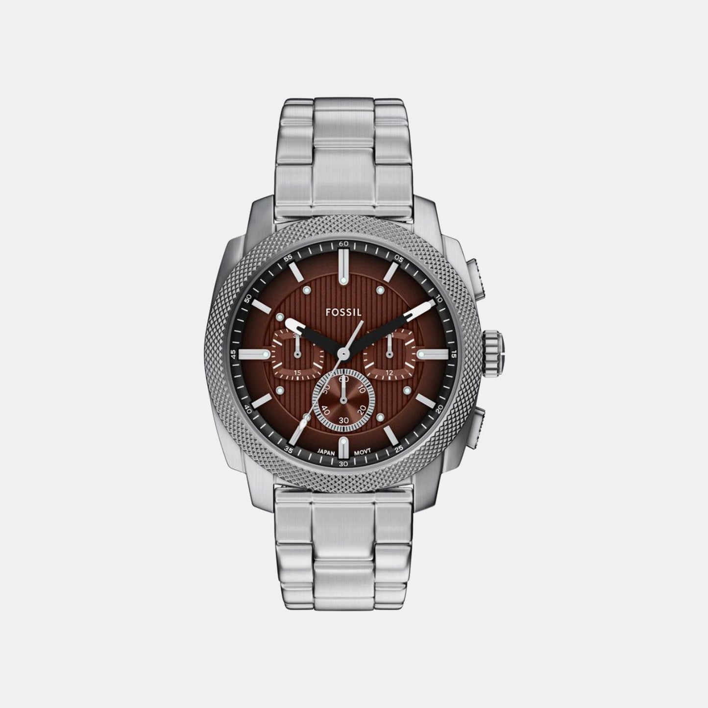 Machine Men Quartz Brown Dial Chronograph Stainless Steel Watch FS6144