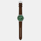 Garrett Men Quartz Green Dial Analog Leather Watch FS6147