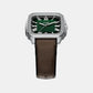 Crosby Men Quartz Green Dial Analog Leather Watch FS6150