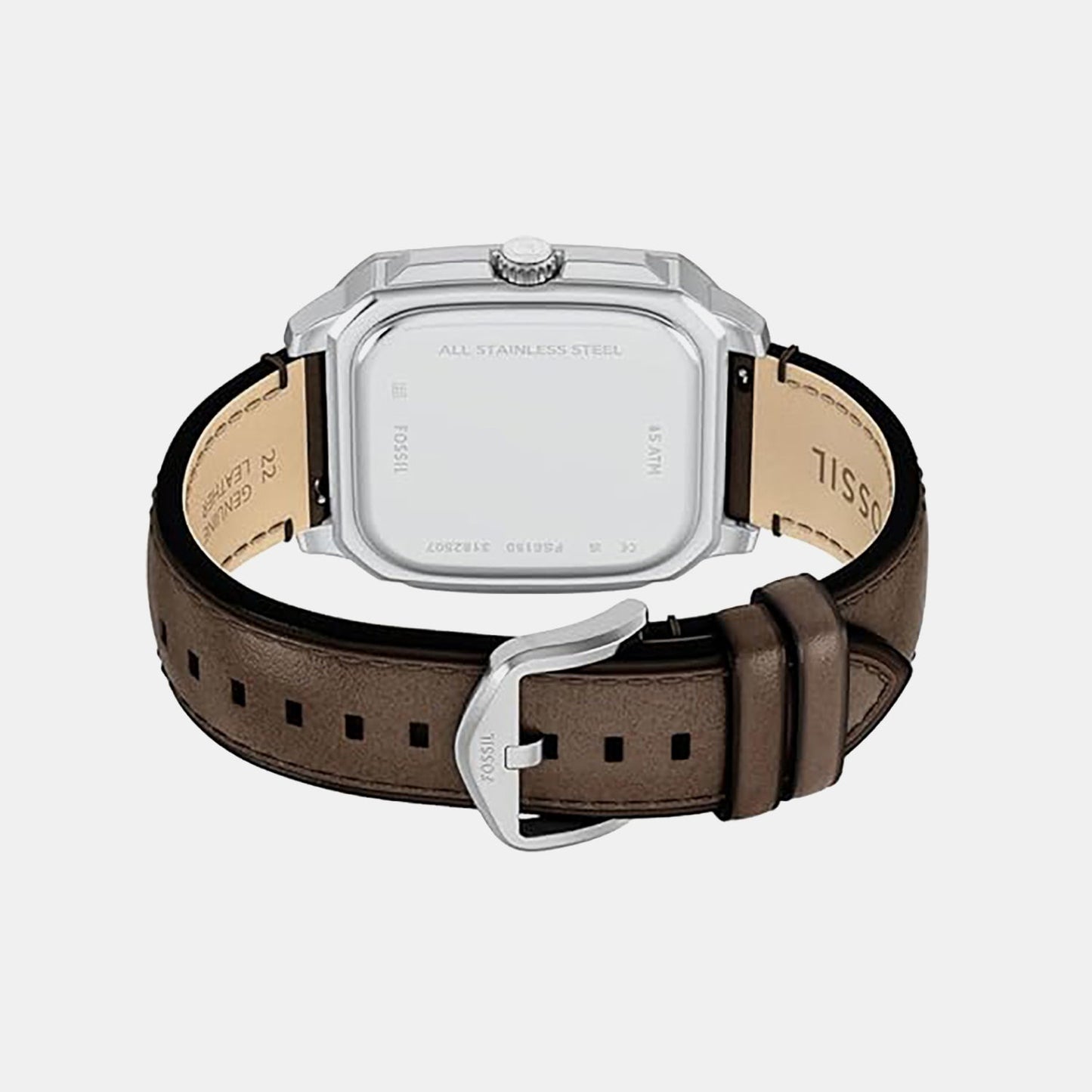 Crosby Men Quartz Green Dial Analog Leather Watch FS6150