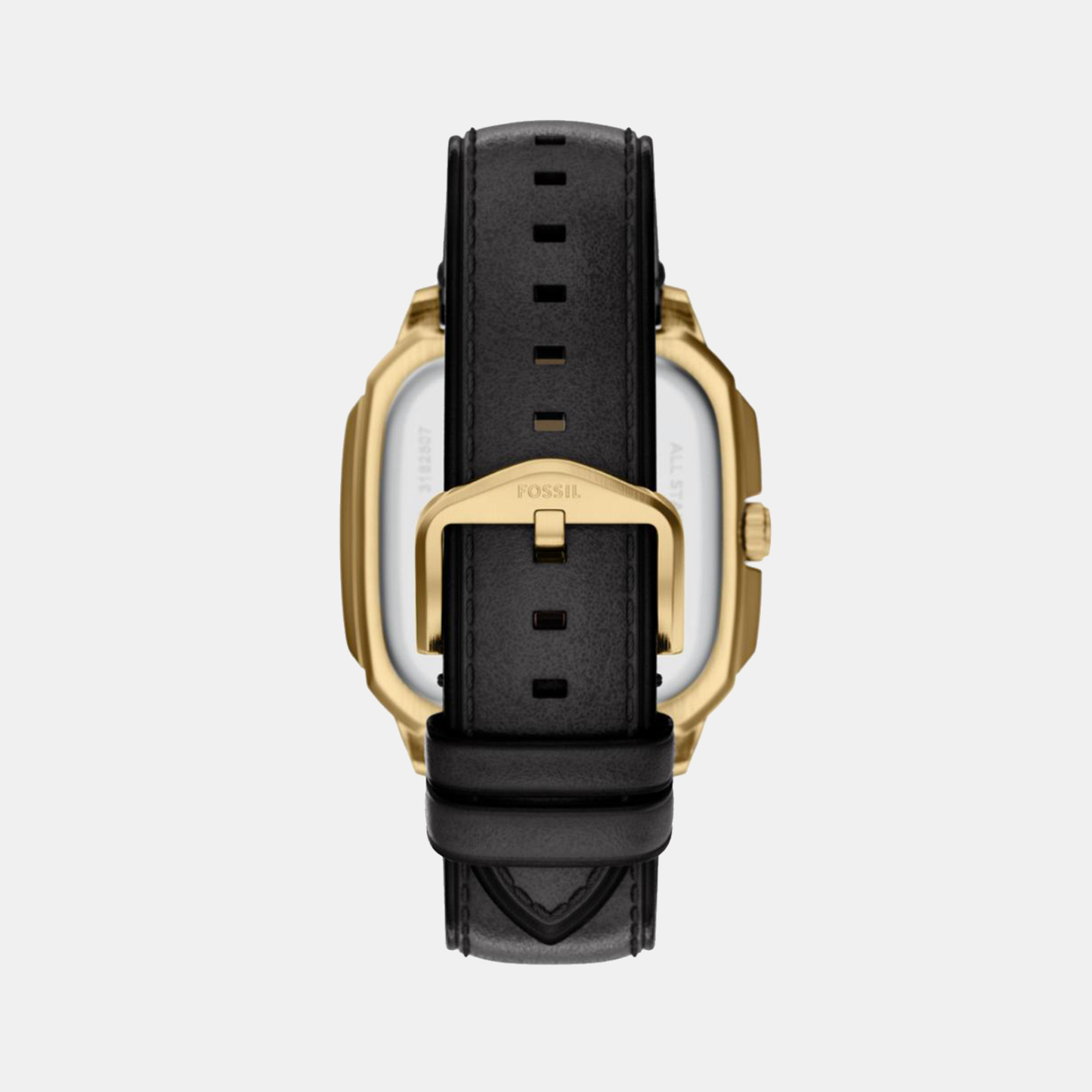 Crosby Men Quartz Black Dial Analog Leather Watch FS6151
