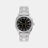 Machine Big Tic Men Quartz Black Dial Analog-Digital Stainless Steel Watch FS6155