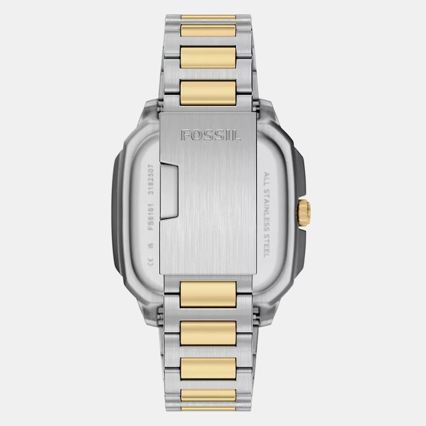 Crosby Men Quartz Blue Dial Analog Stainless Steel Watch FS6161