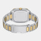 Crosby Men Quartz Blue Dial Analog Stainless Steel Watch FS6161