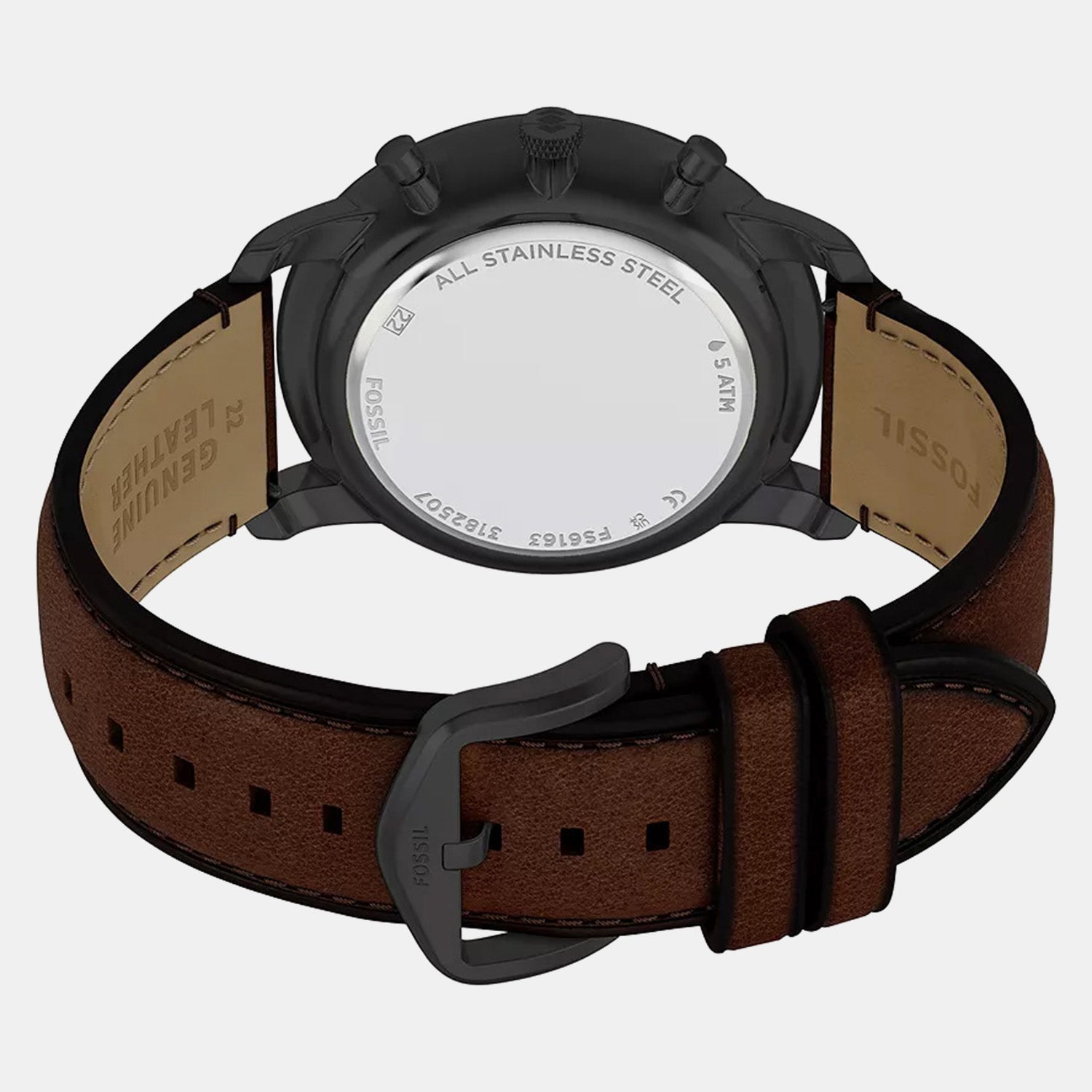 Neutra Men Quartz Brown Dial Chronograph Leather Watch FS6163