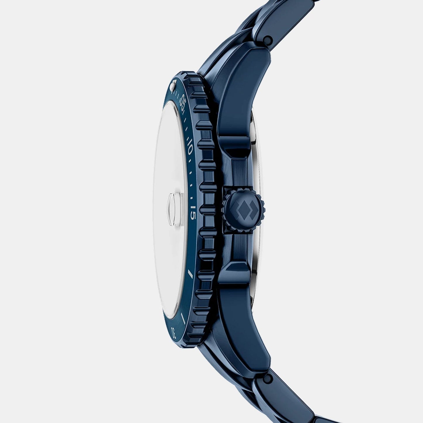 Blue Dive Men Quartz Blue Dial Analog Stainless Steel Watch FS6166