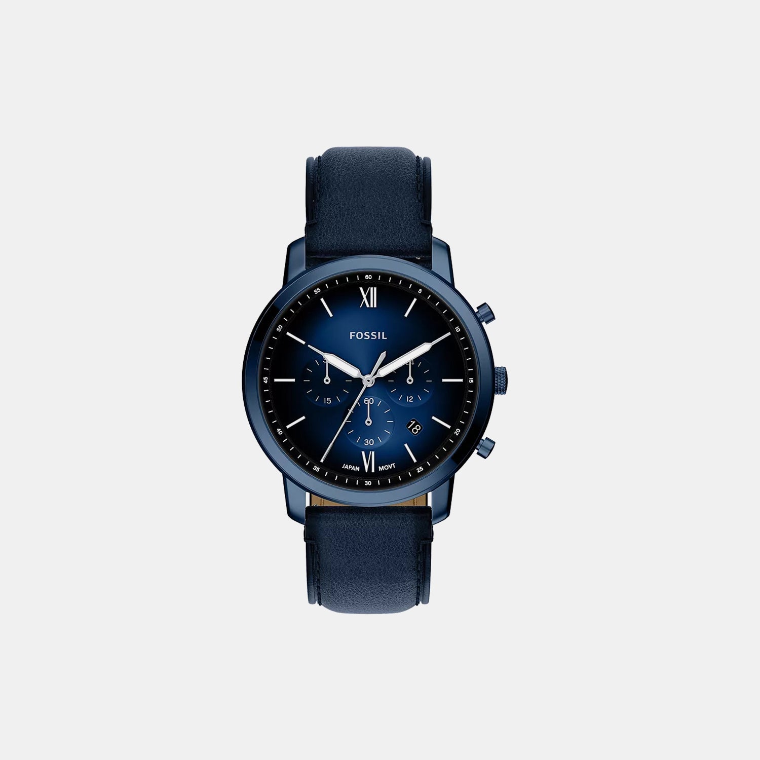 Neutra Men Quartz Blue Dial Chronograph Leather Watch FS6168