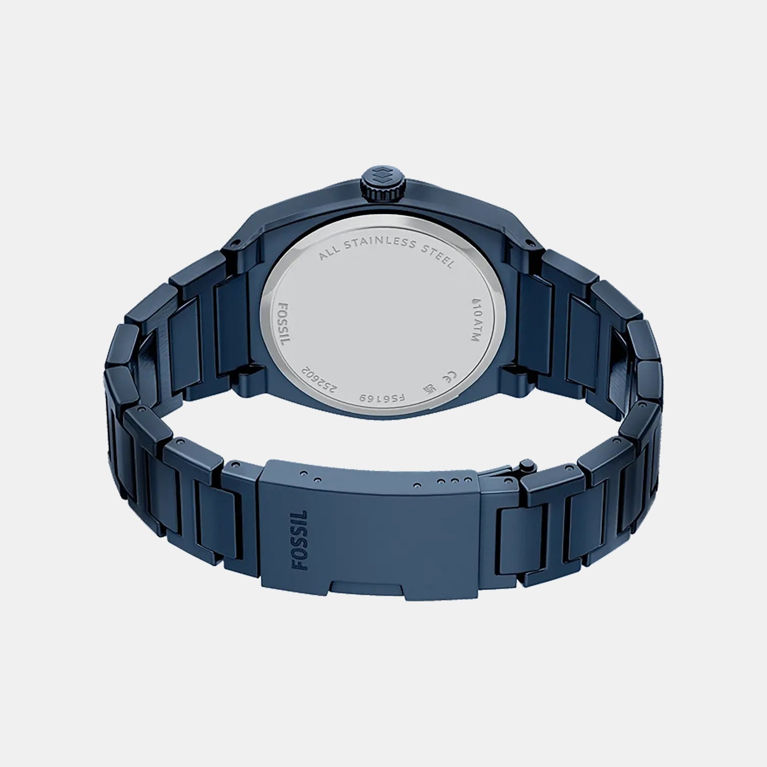 Everett Men Quartz Blue Dial Analog Stainless Steel Watch FS6169