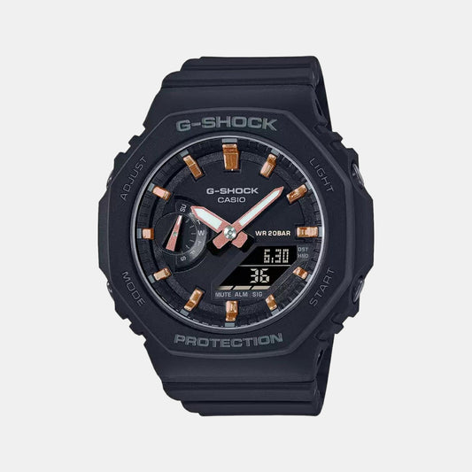 G-Shock Women Quartz Black Dial Analog-Digital Resin Watch G1107 - Casio watch