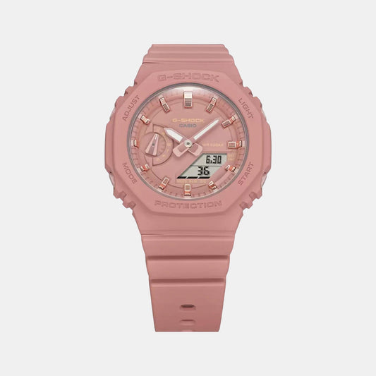 G-Shock Women Quartz Pink Dial Analog-Digital Resin Watch G1108