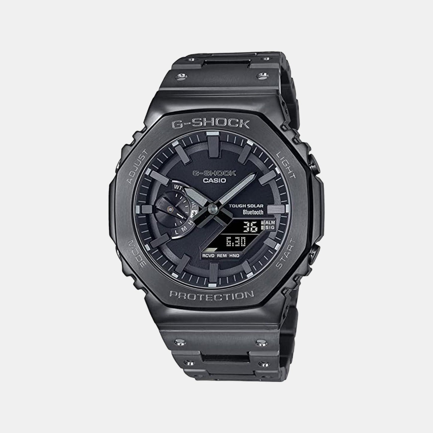 G-Shock Men Quartz Black Dial Analog-Digital Stainless Steel Watch G1271