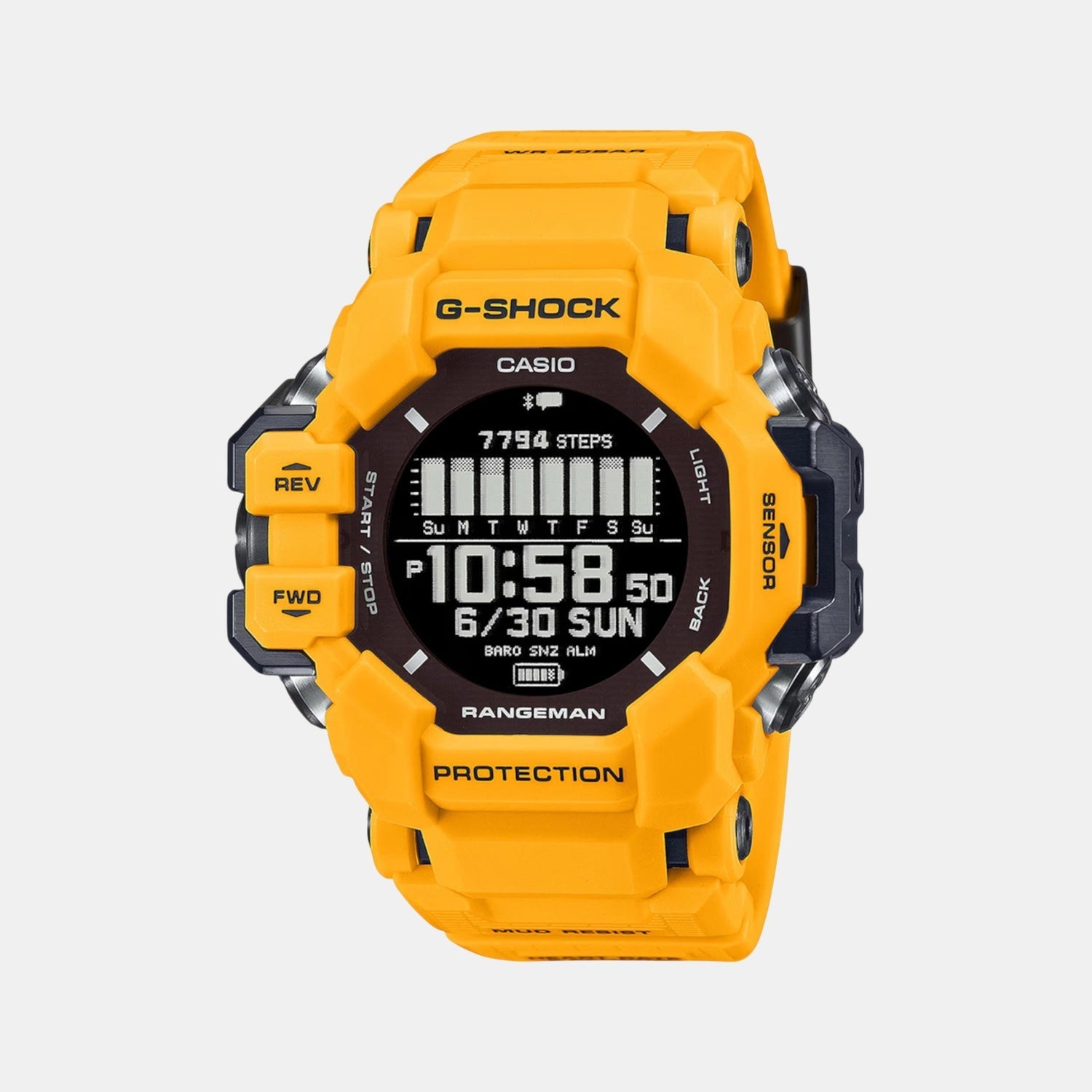 G-Shock Men Quartz Black Dial Digital Resin Watch G1530
