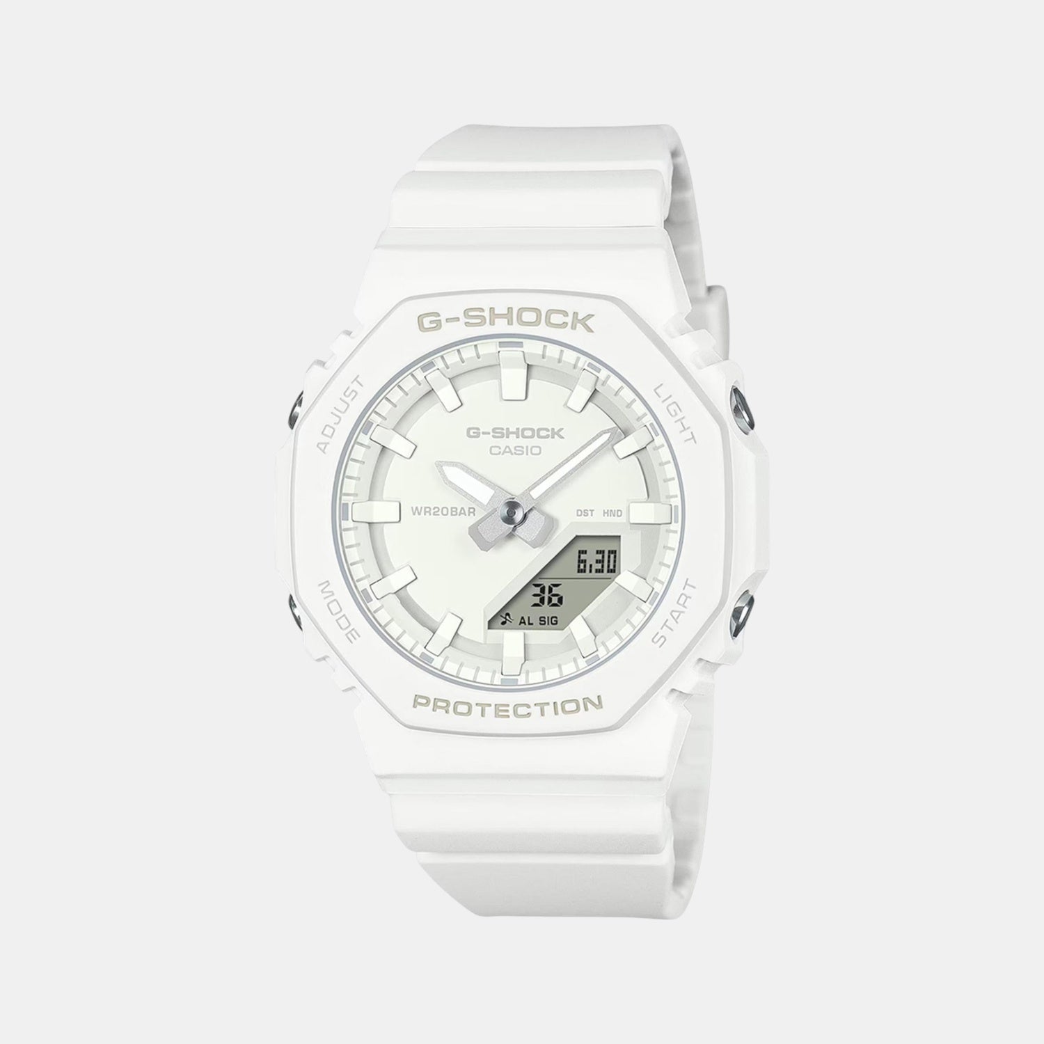 G-Shock Women Quartz White Dial Analog-Digital Resin Watch G1532 - Casio watch