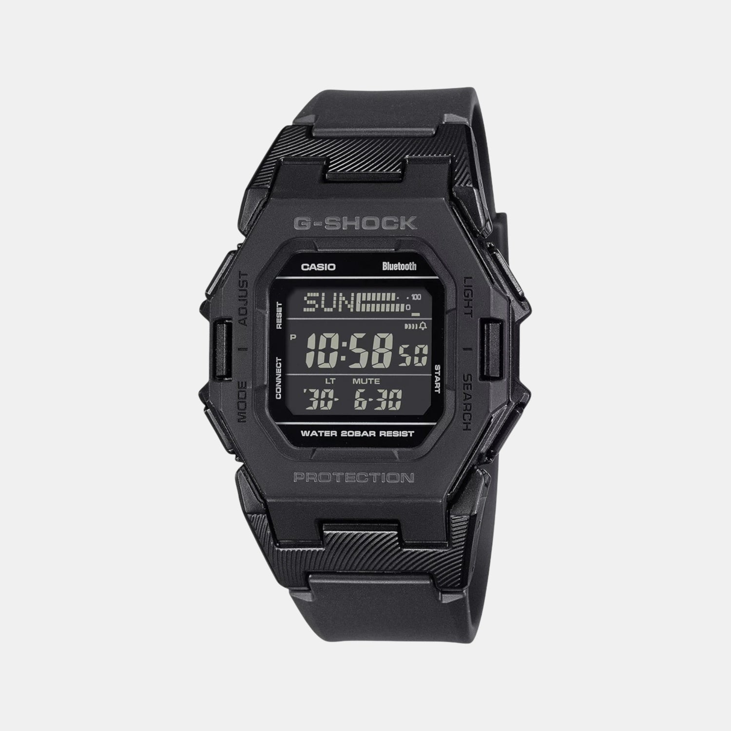 G-Shock Men Quartz Black Dial Digital Resin Watch G1555