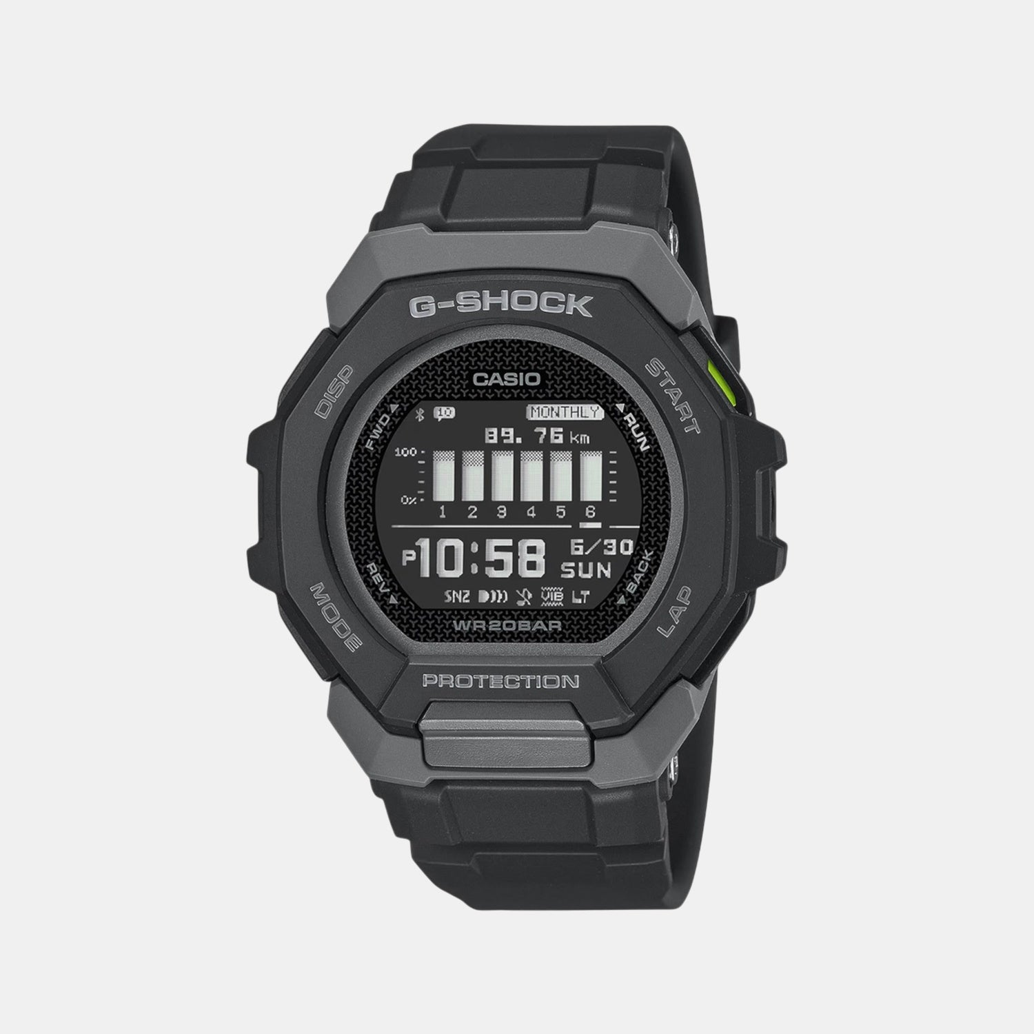 G-Shock Men Quartz Black Dial Digital Resin Watch G1586