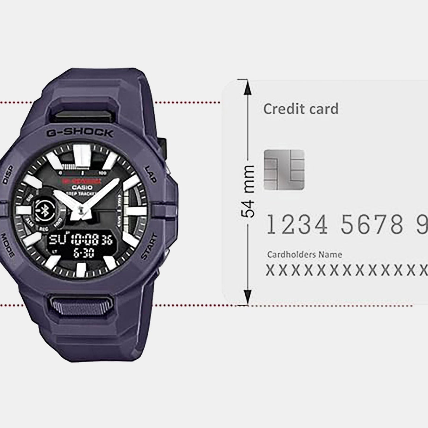G-Shock Men Quartz Purple Dial Analog-Digital Resin Watch G1710
