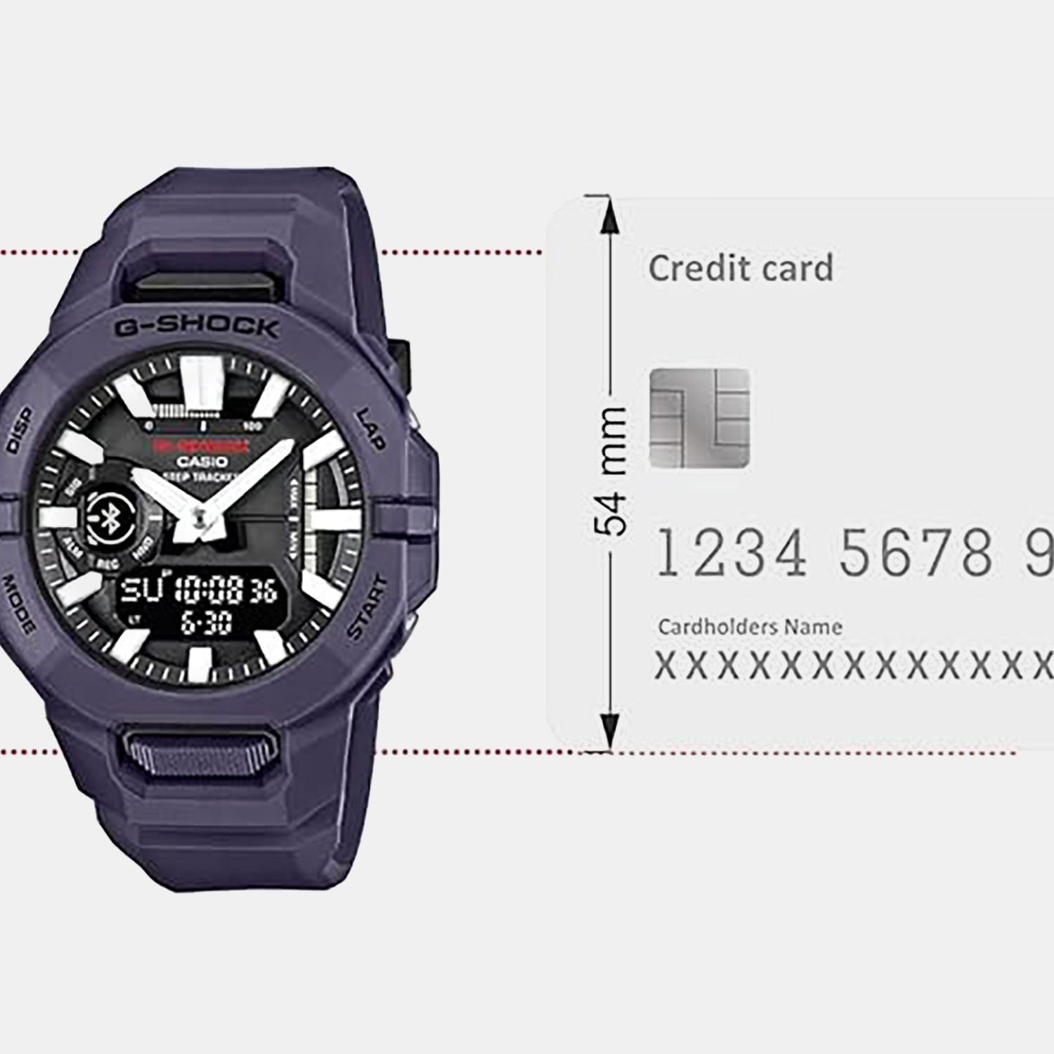 G-Shock Men Quartz Purple Dial Analog-Digital Resin Watch G1710