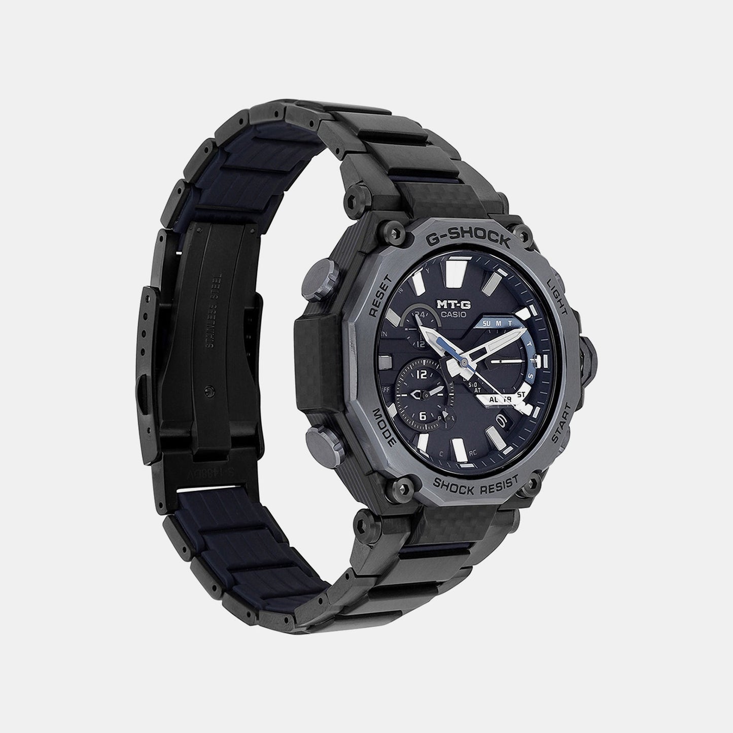 G-Shock Men Quartz Black Dial Analog Stainless Steel Watch G1712