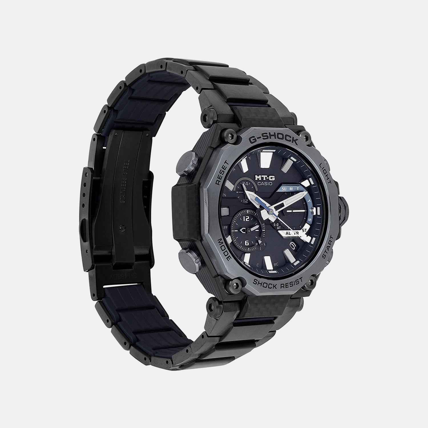 G-Shock Men Quartz Black Dial Analog Stainless Steel Watch G1712